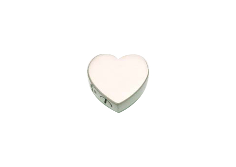 Slide Heart Pendant- Large- Sterling Silver Image