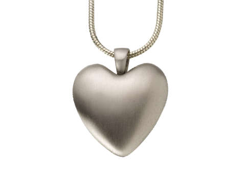 Heart Pendant- White Bronze Image