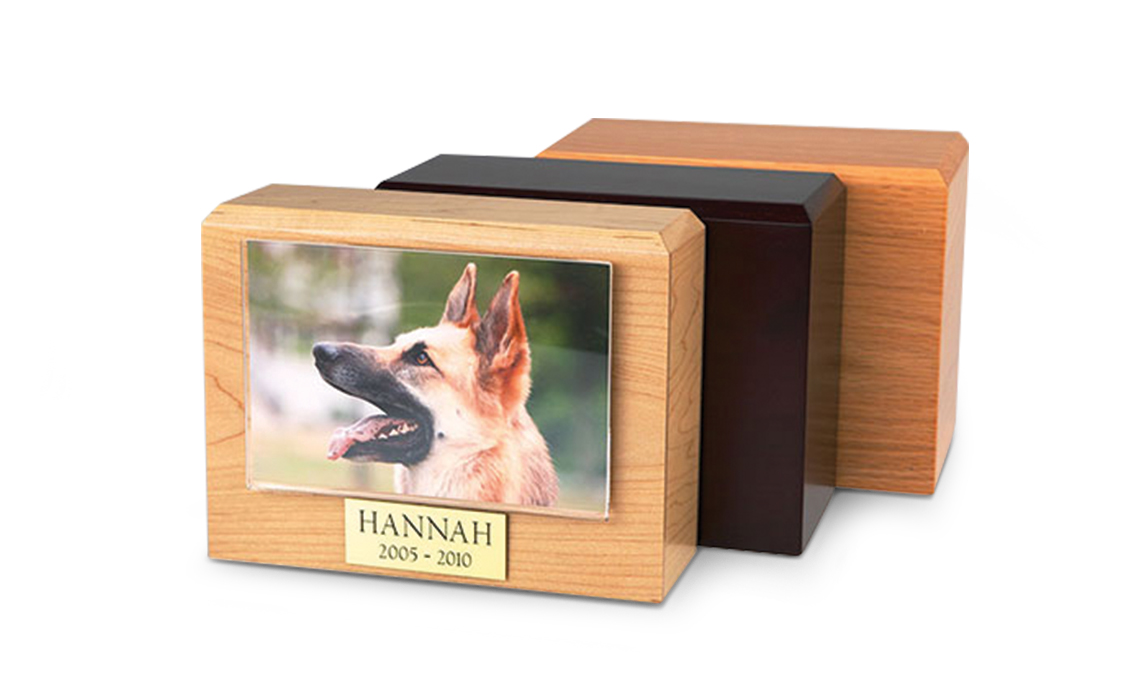Photo Urn - Traditional Pet Picture Urn Image