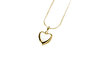 Small Heart Pendant - Gold Vermeil Image